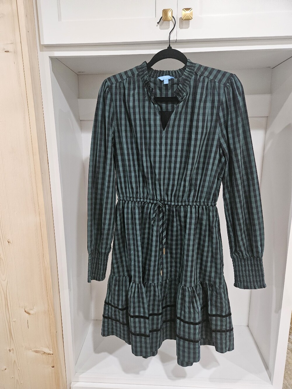 Draper James RSVP Women's Green and Black Tied